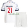 Maillot de Supporter FC Bayern Munich Lucas Hernandez 21 Troisième 2021-22 Pour Enfant